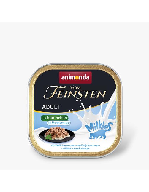 Vom Feinsten Adult mit Milkies-Sauce mit Kaninchen in Sahnesauce 32 x 100 g