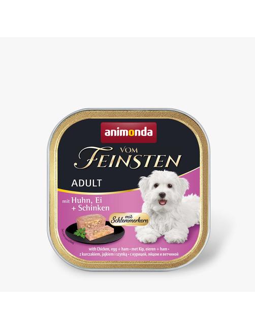 Vom Feinsten Adult mit Schlemmerkern Schlemmerkern mit Huhn, Ei + Schinken 22 x 150 g