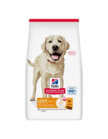 Science Plan Trockenfutter Hund, Light, Large Breed Adult, mit Huhn 2 x 14 kg