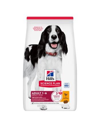 Science Plan Trockenfutter Hund, Medium Adult, mit Huhn 14 kg