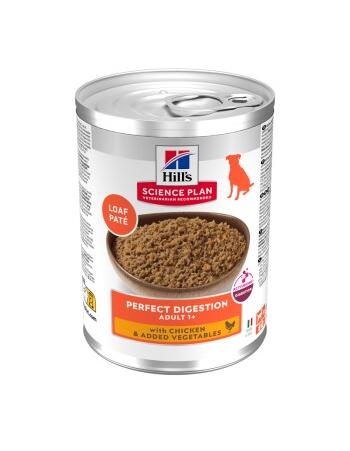 Science Plan Nassfutter Hund, Adult, Perfect Digestion mit Huhn und Gemüse 12 x 370 g