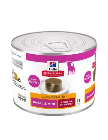 Science Plan Nassfutter Hund, Small & Mini Adult, Mousse mit Huhn mit Huhn 12 x 200 g