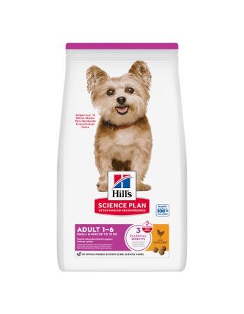 Science Plan Trockenfutter Hund, Small & Mini Adul, mit Huhn mit Huhn 2 x 6 kg