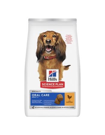 Science Plan Trockenfutter Hund, Oral Care, Adult, mit Huhn 2 x 12 kg