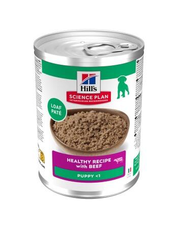 Hill’s Science Plan Nassfutter Hund, Puppy, mit Rind 12 x 370 g