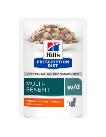 Prescription Diet Nassfutter Katze Multi-Benefit w/d mit Huhn 12 x 85 g