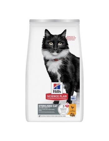 Science Plan Trockenfutter Katze, Mature Adult, Sterilised, mit Huhn 3 kg