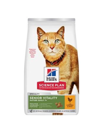 Science Plan Trockenfutter Katze, Mature Adult, Senior Vitality, mit Huhn 1,5 kg