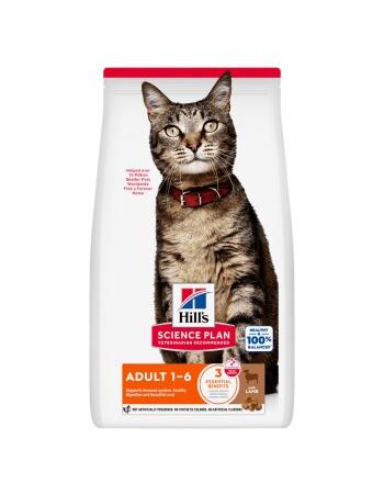 Science Plan Trockenfutter Katze, Adult, mit Lamm und Reis 2 x 10 kg