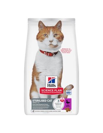 Science Plan Trockenfutter Katze, Adult, Sterilised mit Ente 2 x 10 kg