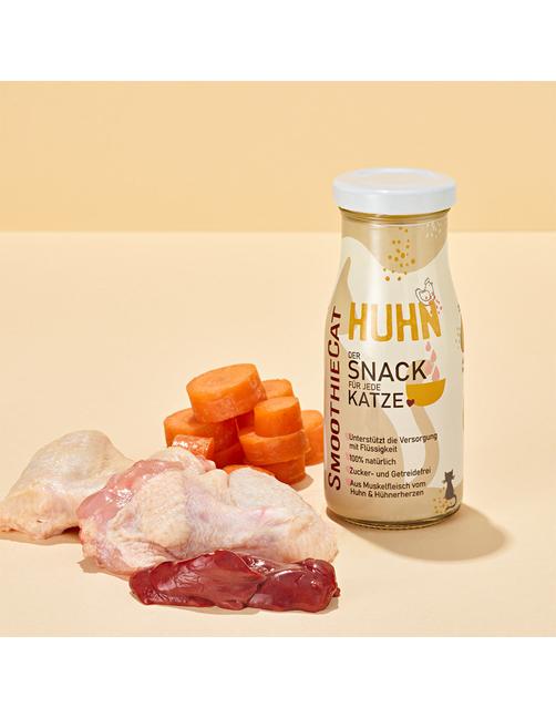 Einzelflasche Katzensmoothie Huhn 270 g