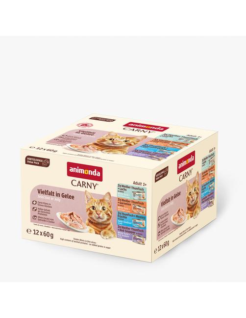 Carny Adult Fine Fillets Vielfalt in Gelee 12 x 60 g