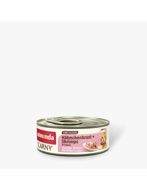 Carny Adult Fine Fillets Hühnchenbrust + Shrimps in Sauce 12 x 60 g