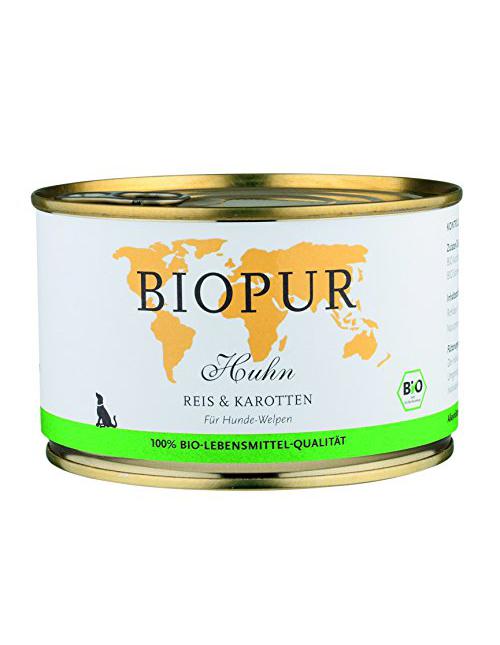 Geflügel, Reis und Karotten Bio Alleinfuttermittel Für Welpen, 12Er Pack 12 x 400 g