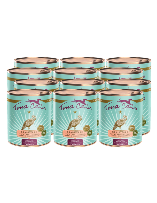 Getreidefrei | Pute mit Sellerie, Kürbis und Brunnenkresse 12 x 800 g