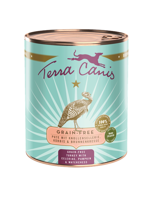 Getreidefrei | Pute mit Sellerie, Kürbis und Brunnenkresse 800 g