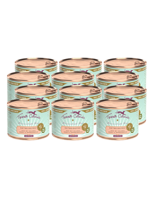 Terra Canis Getreidefrei | Pute mit Sellerie, Kürbis und Brunnenkresse