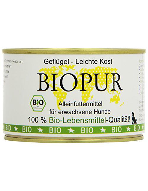 Bio Hundefutter Leichte Kost: Geflügel 12 x 400 g