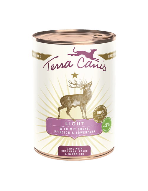 Light Wild mit Gurke, Pfirsich und Löwenzahn 400 g