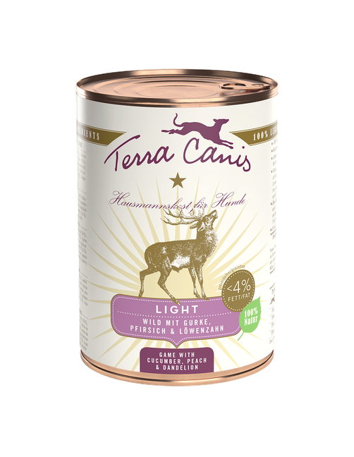 Terra Canis Light Wild mit Gurke, Pfirsich und Löwenzahn