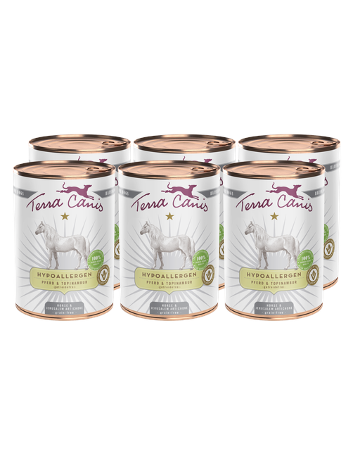 Hypoallergen | Pferd mit Topinambur 6 x 400 g