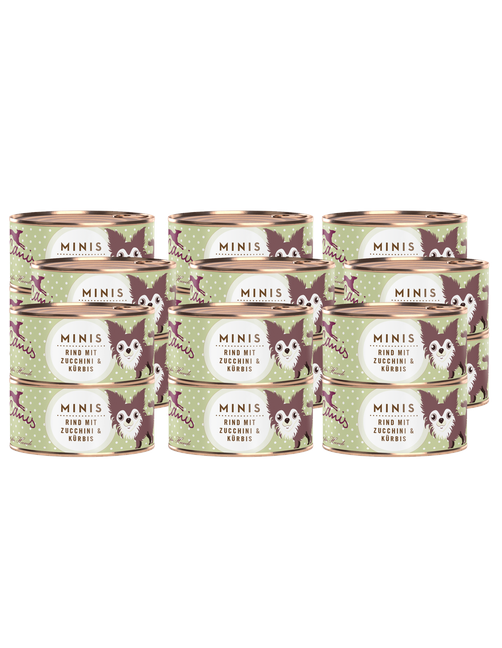 Minis | Rind mit Zucchini und Kürbis 18 x 100 g