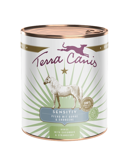 Sensitiv | Pferd mit Gurke und Erdbeere 800 g