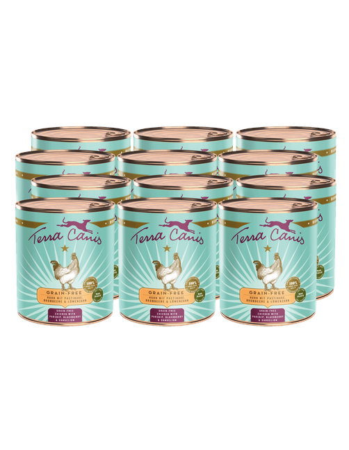 Getreidefrei | Huhn mit Pastinake, Brombeere und Löwenzahn 12 x 800 g