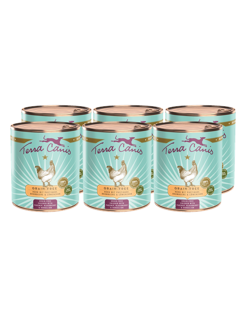 Getreidefrei | Huhn mit Pastinake, Brombeere und Löwenzahn 6 x 800 g