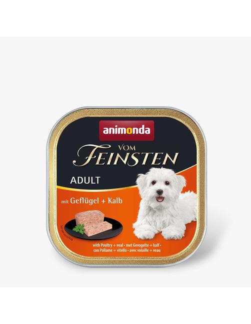 Vom Feinsten Adult mit Geflügel + Kalb 22 x 150 g