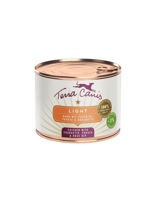 Light | Huhn mit Zucchini, Papaya und Hagebutte 200 g