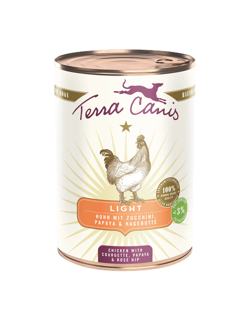 Light | Huhn mit Zucchini, Papaya und Hagebutte 400 g