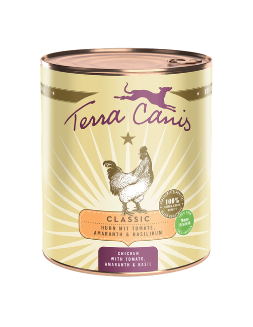 Classic | Huhn mit Tomate, Amaranth und Basilikum 800 g
