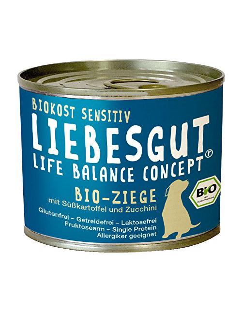 Bio Hundefutter Ziege mit Süßkartoffel und Zucchini, 12Er Pack 12 x 200 g