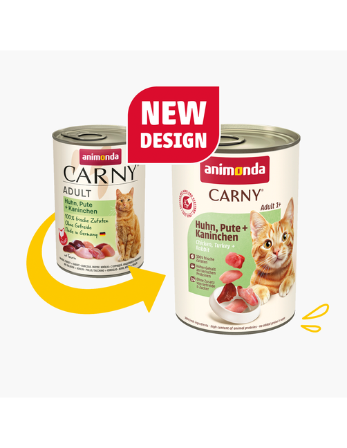 Carny Adult Huhn, Pute & Kaninchen 6 x 400 g