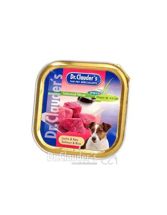 Dr. Clauder's Nassfutter von Dr. Clauder's Schale Selected Meat Hair & Skin Lachs und Reis