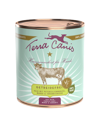 Terra Canis Nassfutter von Terra Canis Getreidefrei | Kalb mit Petersilienwurzel, Mango und Johannisbeere
