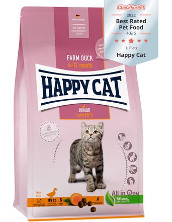 Happy Cat Trockenfutter von Happy Cat Young Junior Land-Ente