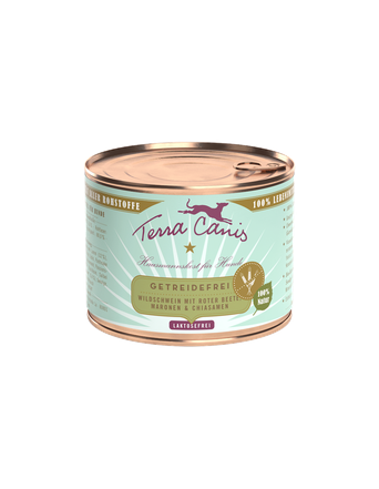 Terra Canis Nassfutter von Terra Canis Getreidefrei | Wildschwein mit Roter Bete, Kastanie und Chiasamen