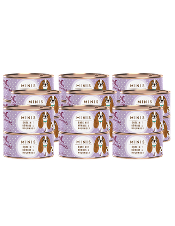 Terra Canis Nassfutter von Terra Canis Minis | Ente mit Kürbis, Erdbeere und Holunder