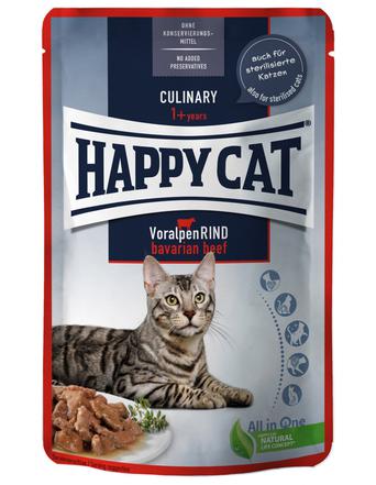 Happy Cat Nassfutter von Happy Cat Meat in Sauce - Culinary Voralpen-Rind