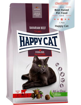 Happy Cat Trockenfutter von Happy Cat Sterilised Adult Voralpen-Rind