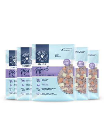 Pets Deli BARF (Selbstgekochtes) von Pets Deli Sensitive Barf - Pferd - Karotte und Kartoffel - Hypoallergen - Adult - Getreidefrei, Zuckerfrei