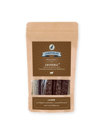 Lakefields Snacks von Lakefields Trockenfleischstreifen Vom Weidelamm