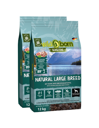 Wildborn Trockenfutter von Wildborn Natural Large Breed Doppelpack