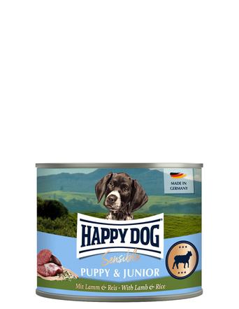 Happy Dog Nassfutter von Happy Dog Sensible Puppy & Junior - Lamm & Reis