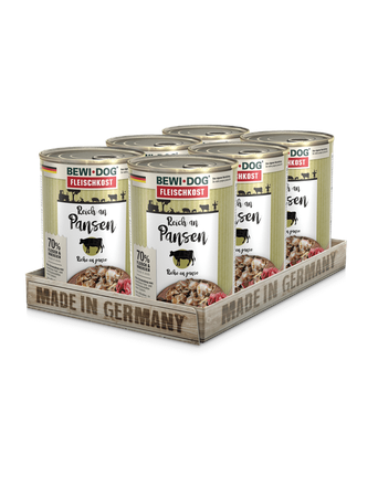 Bewi Dog Fleischkost Reich an Pansen