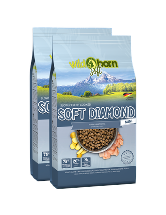 Wildborn Trockenfutter von Wildborn Soft Diamond Mini Doppelpack