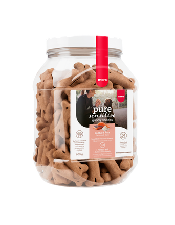 mera Snacks von mera Pure Sensitive Goody Snacks Lachs & Reis