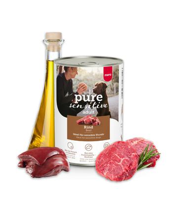 mera Nassfutter von mera Pure Sensitive Rind Nassfutter
